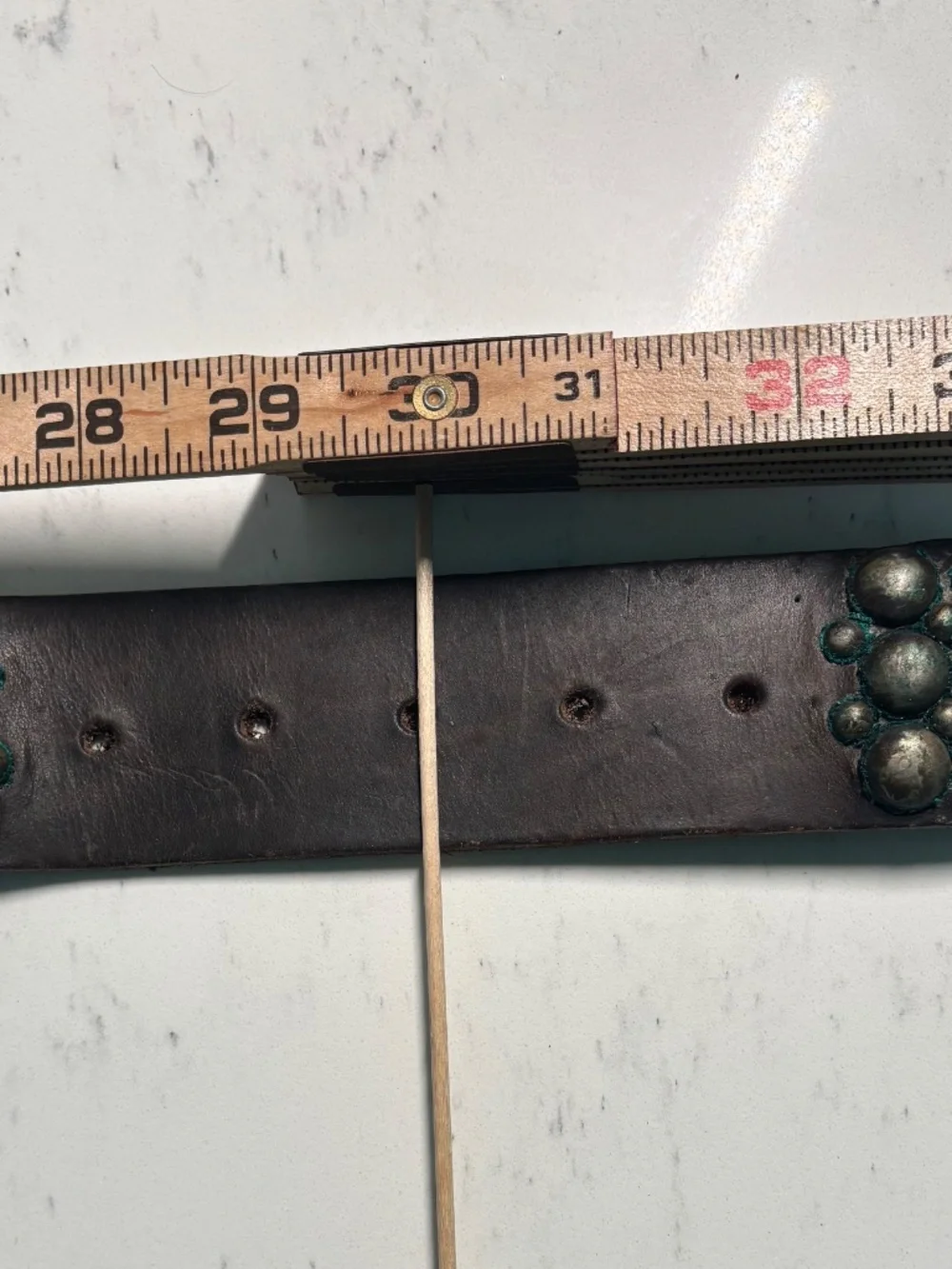 Authentic Vintage studded Rock n Roll Belts, real bread spots